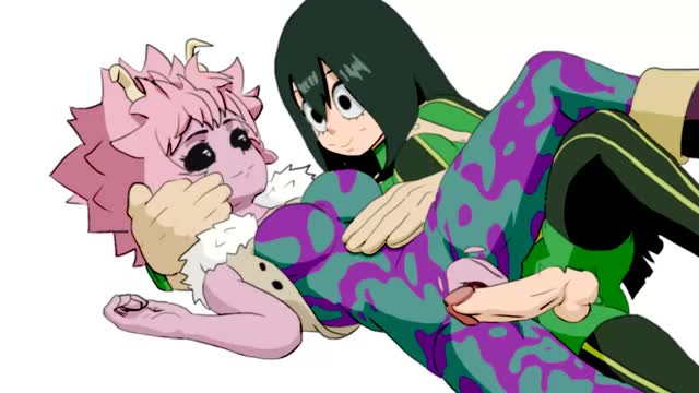 Tsuyu fucks and creampies Mina (Tjkatishu) [My Hero Academia]