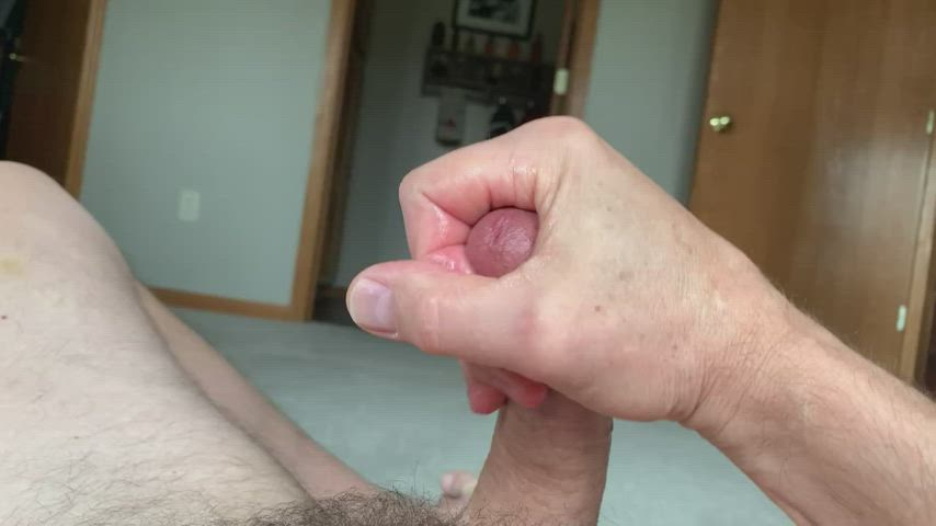 cock cum cumshot daddy erection gay male masturbation masturbating orgasm gif