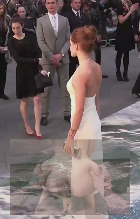 Ass Clapping Emma Watson Tight Ass gif