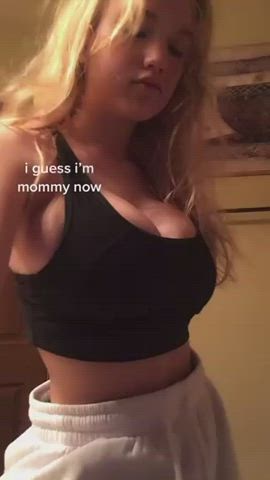 Blonde Huge Tits TikTok gif