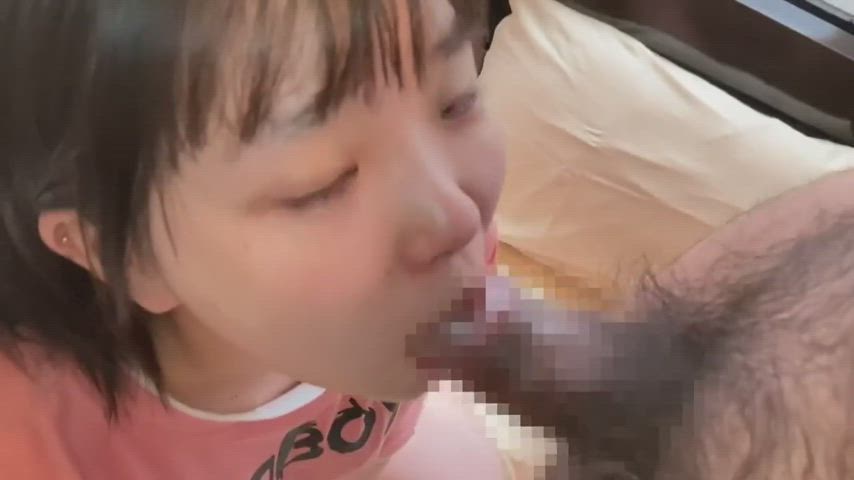 Asian Blowjob Cute Petite Small Tits Sucking Teen Tiny gif