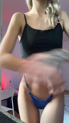 slim 19 yo girl and her little tits