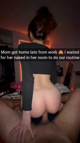 hotwife milf mom riding sex step-mom taboo gif