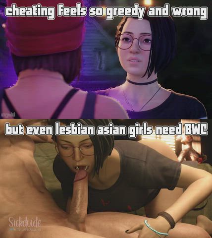asian bwc blowjob caption cuckquean kissing lesbians gif