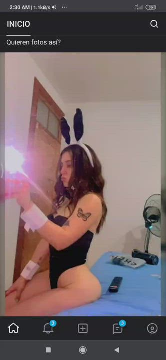 Body Bunny Cosplay gif