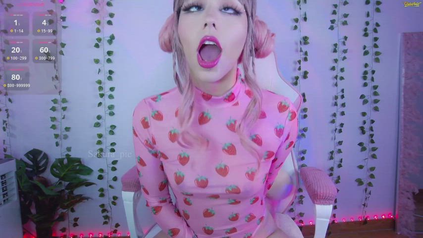 ahegao asian camgirl chaturbate egirl saliva tongue ahegao-face ahegao-with-sound