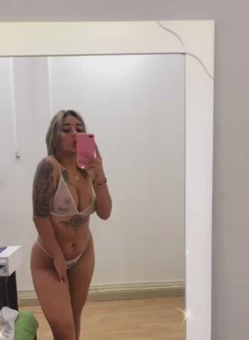 Big Tits Latina Lingerie Model Natural Tits Nude Tattoo Teen Webcam gif