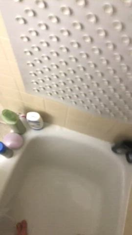 Huge cumshot in the shower. Dm me