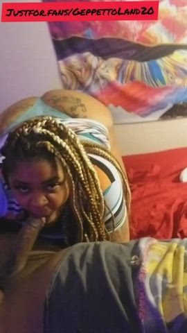 BBW Big Dick Big Tits Ebony OnlyFans Oral SSBBW Throat Throat Fuck ThroatPie gif