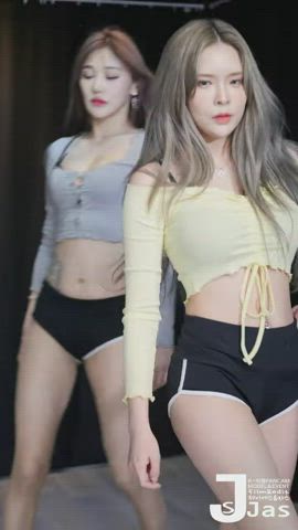 ass dancing korean tease gif