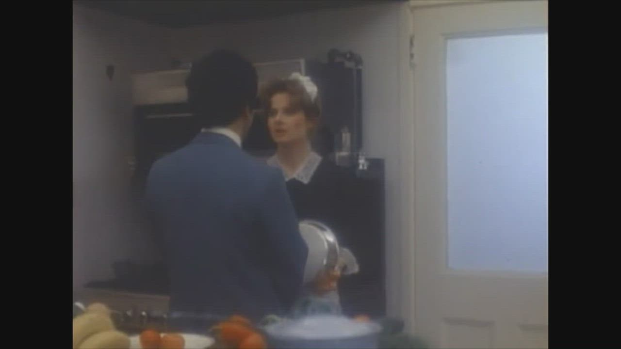 Brunette Maid Vintage gif