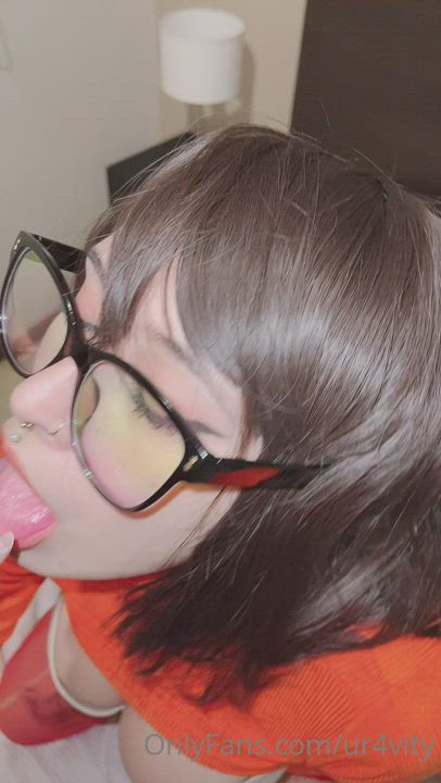 Blowjob Glasses Short Hair gif