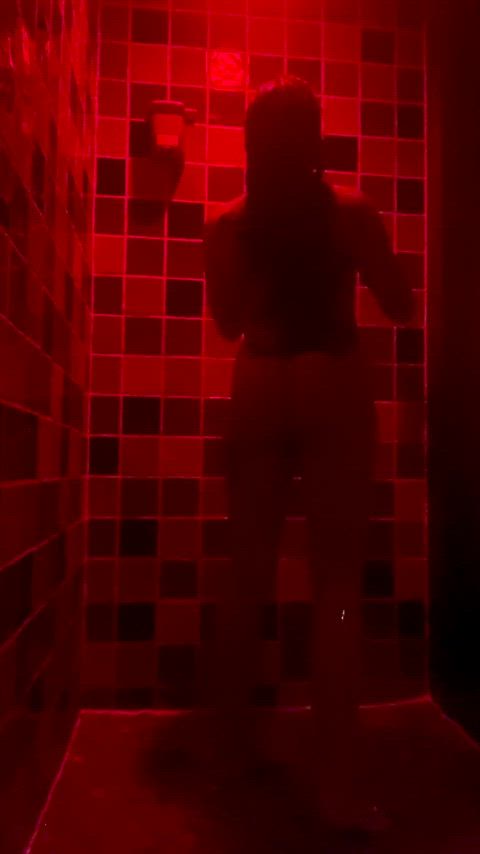 ass kiss shower gif