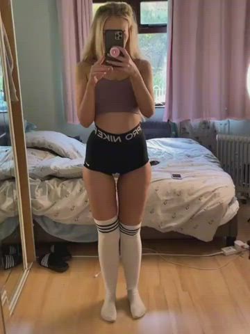 BBC Blonde Caption Cuckold Missionary Teen TikTok Porn GIF by mixingirhypno