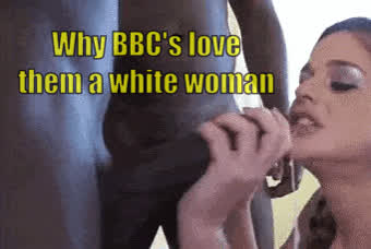 BBC Bull Caption Cheating Deepthroat Extreme Interracial White Girl Wife gif