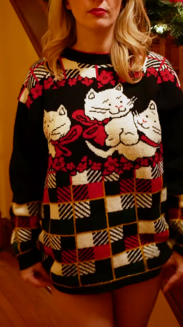 What's under my ugly Christmas sweater...