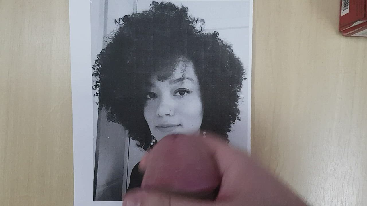 afro brazilian coworker cumshot ejaculation hair jerk off tribute gif