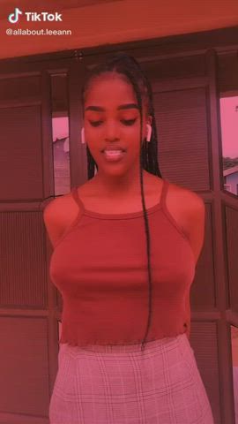 Big Tits Dancing TikTok gif