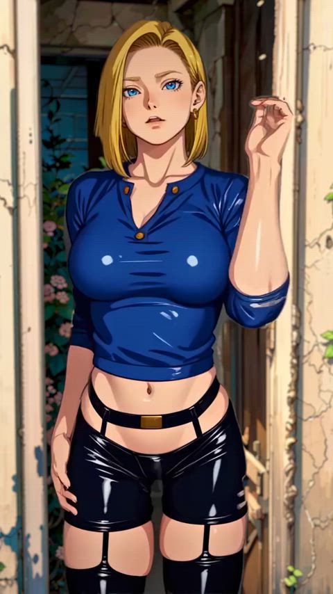 android 18 animation anime dance dancing ecchi hentai manga animated-sex ecchi-anime