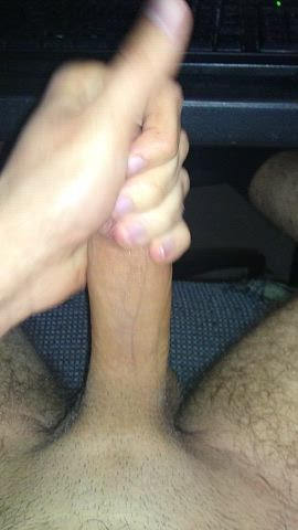 18 Years Old Amateur American BWC Big Dick Cock Cum Cumshot Cut Cock Edging Ejaculation