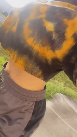 close up jiggling nipples gif