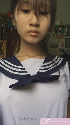 asian natural tits schoolgirl gif
