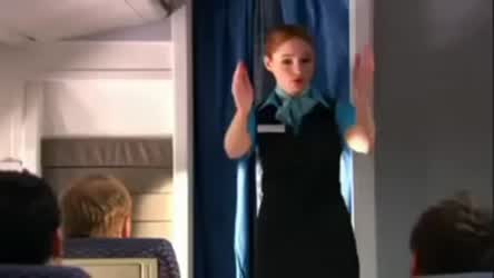 Mommy Karen Gillan loves to put on her air hostess dress when my friends drop by..