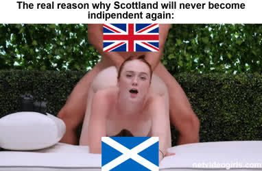 Scottish Women would never want to leave their British masters