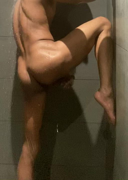 Would you fuck me in the gym showers like this?