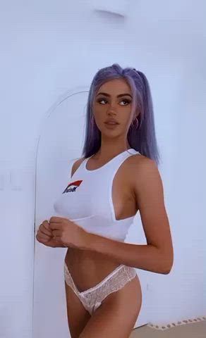 Boobs Flashing Nipples Teen TikTok Tits Topless gif