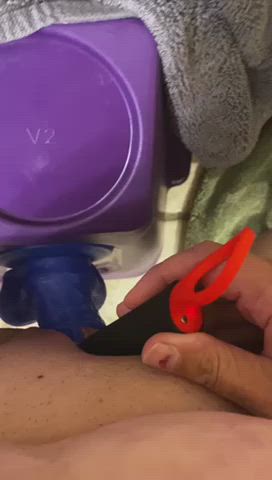 Clit Rubbing Close Up Grinding MILF Masturbating Riding Wet Pussy gif