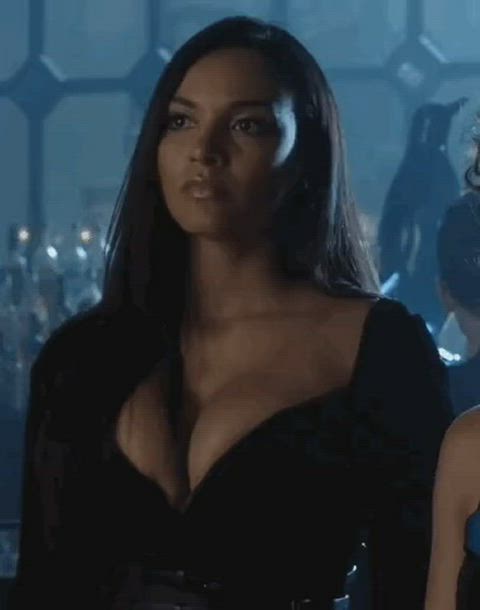 celebrity cleavage jessica lucas gif
