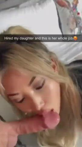 blowjob caption daddy daughter gif