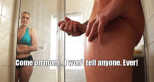 jerk off milf mom son taboo gif