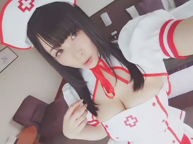 Slutty nurse plays with dildo 💦Just shared full video 16min with my subscribers