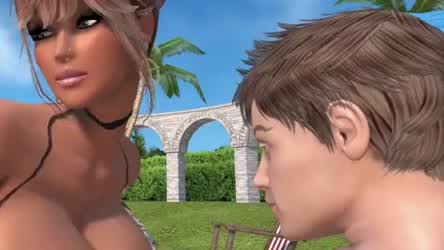 Animation Big Tits Threesome gif