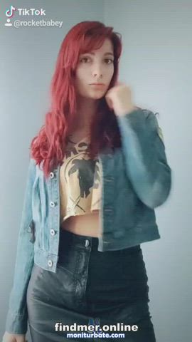 Ass Big Tits Canadian German Redhead Teen TikTok Tits USA gif