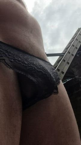 foreskin outdoor panties panty peel pee piss pissing watersports gif