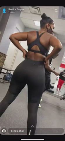 bubble butt ebony leggings non-nude gif