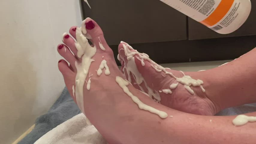 Cum Feet Feet Fetish gif