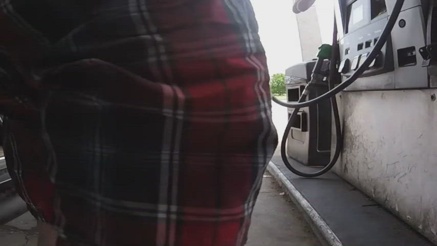 just letting the little guy get some fresh air at the pump