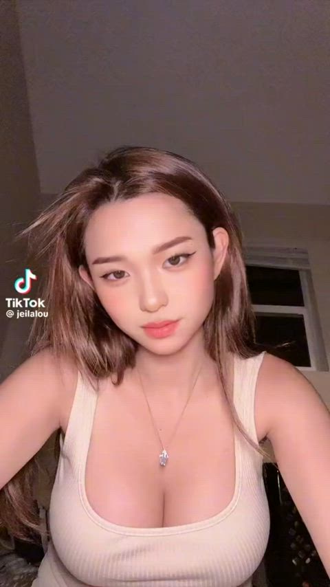 asian big tits non-nude tiktok gif