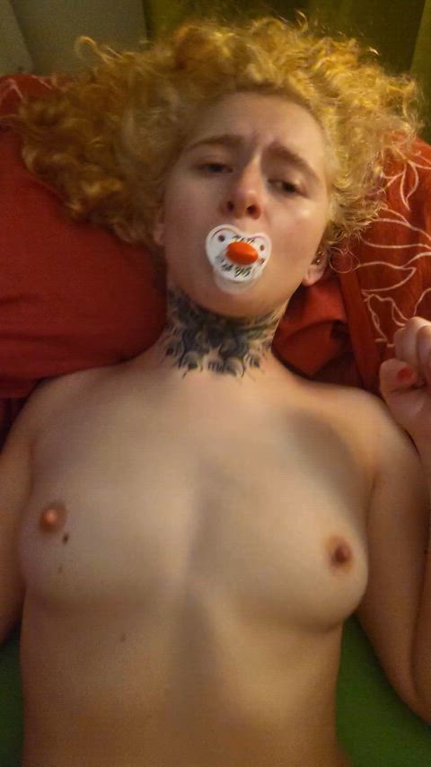 Good grief sweetheart…grandpa loves popping your pacifier in and then fucking your