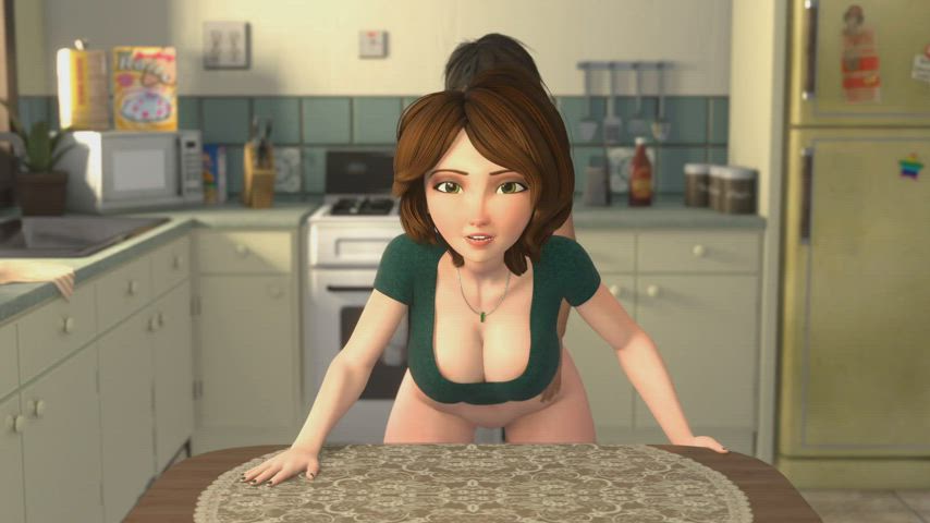 3d animation eye contact gif