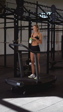 blonde legs workout gif