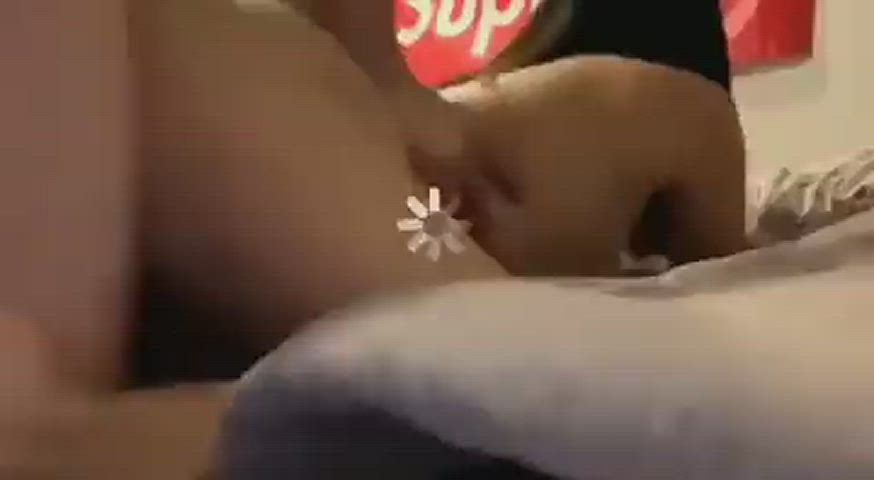 Bed Sex Couple Daddy Doggystyle Rough gif