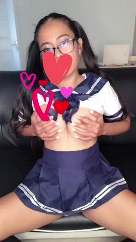 asian schoolgirl shaved pussy busty-asians gif