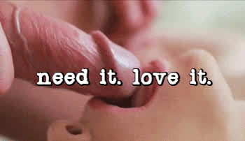 caption cock cock worship edging licking lips sissy tongue fetish gif