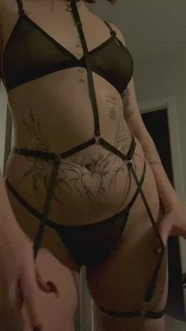Ass Lingerie Melody Petite OnlyFans Petite Slow Motion Tattoo Tits White Girl gif