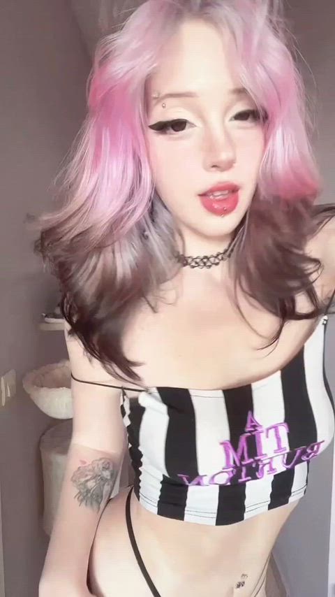 ahegao boobs egirl fansly onlyfans petite teen legal-teens gif